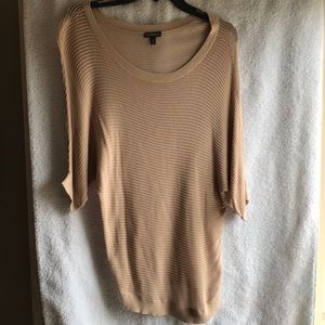 Beige Half Sleeve Sweater